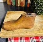 Vintage Antique Wooden Baby Child Shoe Mold  Size 2 Wood Cobbler Display