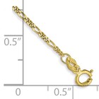 1 25mm Flat Figaro Chain Anklet Bracelet 9 Inch 10k Yellow Gold