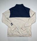 Us Open Tennis Track Jacket Mens Xl American Needle Full Zip Blue Cream Cotton