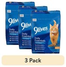  3 Pack  9lives Daily Essentials Dry Cat Food For Adult Cats With Chicken  Beef 