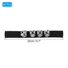 2pcs Wrist Bells Jingle Bells Ankle Bells Musical Dark Black