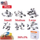 50 Pcs Dental Sectional Contoured Metal Matrices Refill Matrix Band Ledge 35um
