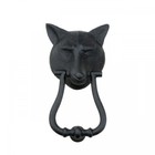 Renovators Supply Black Door Knocker Fox Shaped Vintage Front Door Knocker