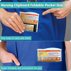 Nursing Clipboard Foldable Clipboard Medical  Edition Cheat Sheets Aluminum 3 La