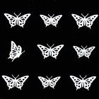              Anbo Tenugui Hand Towel  Butterflies Lined Up  black   100  Cotton  Made 
