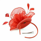 Elegant Feather Flower Headwear Alice Band Fascinator Womens Wedding Party Decor