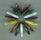 African Trade Beads Vintage Antique Czech Glass Drop Pendent Mali Wedding Beads
