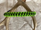 Neon Green And Black With Barbwire Stich Bow Wrist Strap
