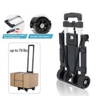 Folding Hand Truck Dolly 2 Wheels Lightweight Aluminum Foldable Luggage Cart