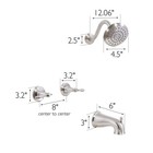 Design House Oakmont Bath And Shower Trim Kit With Valve  Dual-handle  High-p   