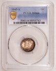 1945 S Mercury Dime - Pcgs Ms64 Rainbow Toning