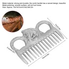 Portable Livestock Horse Hair Metal Comb Polishing Technology Cleaning Opening