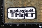 Vintage Budweiser Light Beer Bud Anheuser Busch Embroidered Iron-on Patch
