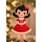 Peppermint Penny Vintage Inspired Felt Ornament Kit Embroidered   Sequin