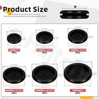 12 Pcs Black Rubber Grommet Assortment Kit Large Double Sided Hole Plugs