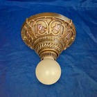 Nice Three 3 Antique Flush Mount Fixtures Rewired 38b