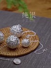 Full Handmade Artware 999 Sterling Silver Tea Stainer Filter Luxury Health Care