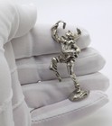 Vintage Italian Handmade Genuine Sterling Silver Pulcinella  commedia Dell arte 