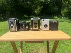 Lot Of 10 Vintage Kodak Cameras     Brownie Box   Cine Movie Cameras
