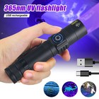 365nm Uv Ultra Violet Led Flashlight Blacklight Light Inspection Lamp Torch