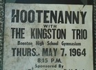 Original Concert Poster-hootenanny-kingston Trio_boonton Hi Gym-may 7 1964