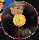 Frank Sinatra Laser Etched Black Vinyl Record Reproduction Signed Lp Display 