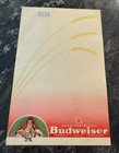 F  Vintage Budweiser Beer Paper Menu Insert Sheet 2-sided Ab Brg Co St  Louis Mo