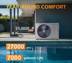 Varpoolfaye 27 000 Btu Above Ground 120v Pool Water Heater Heat Pump 7000 Gal