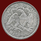 I871-s Seated Liberty Half Dollar
