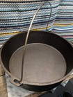Vintage Lodge  16 Cast Iron Camp Dutch Oven-hard To Find   Collectible-12qt-16co