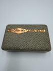 Gillette Gold Tech Fat Handle Open Comb De Safety Razor Case   Nos Blade
