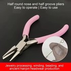 5in Round Concave Pliers Jewelry Making Precision Wire Loop Tool