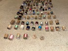 136 Vintage Wooden Spool Lot Silk Cotton Mostly Coats   Clark
