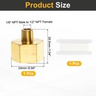Brass Pipe Fitting 1 8  Npt Male To 1 2  Npt Female Reducer Adapter