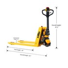 Semi-electric Pallet Jack Truck 3300 Lb  Capacity Hand Control