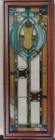 Vintage Frank Lloyd Wright Collection Framed Stained Glass Panel 18 