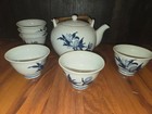 Otagiri Omc Oriental Chinese Japanese Tea Set In White With Leafy Floral Design 