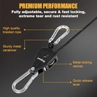 Adjustable Rope Hanger Grow Light Hanger  1 8 Heavy Duty Plant Pulley Rope