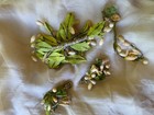 Victorian 19th C Wax Wedding Flowers For Dress Trim