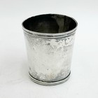 American Coin Silver Julep Cup Engraved Monogram 19th Century