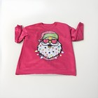 Ugly Christmas Santa Claus Holiday Women   s Pullover Sweatshirt Size  L  Nwot