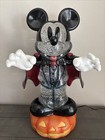 Disney Mickey Vampire Halloween Spinning Glitter Lantern With Led Lights New