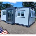 13x20ft Mobile Expandable Prefab House Prefabricated Tiny Home W bathroom Shower