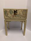 Drexel Heritage Hollywood Regency Chinoiserie Hand-painted Cream Lacquered Chest