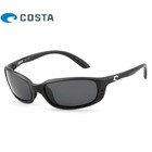 Costa Del Mar Brine Matte Black Frame Grey Lenses Polarzied Sunglasses 580p
