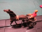 Vintage  60s  Extremely Rare Trotter Horse   Sulky 1 24  slot Car  National Toys