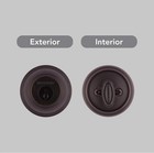 Baldwin Round  Single Cylinder Front Door Deadbolt Featuring Smartkey     