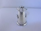 English Sterling Silver Milk Can Pepper Shaker Cs Fs Birmingham C1903