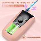 Electric Nail File Drill Tool Filer Kit Art Manicure Pedicure Acrylic Portable