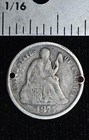 1875 Love Token Engraved Foc Silver On Liberty Seated Dime 10c Bracelet Ready